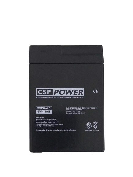 Bateria Selada 6V 4,5ah Recarregável Multiuso – 6V/4.5AH