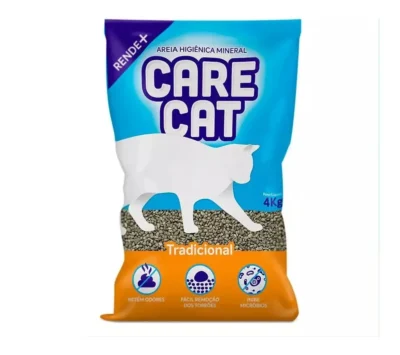 Areia Granulada Sanitária Tradicional 4kg Care Cat
