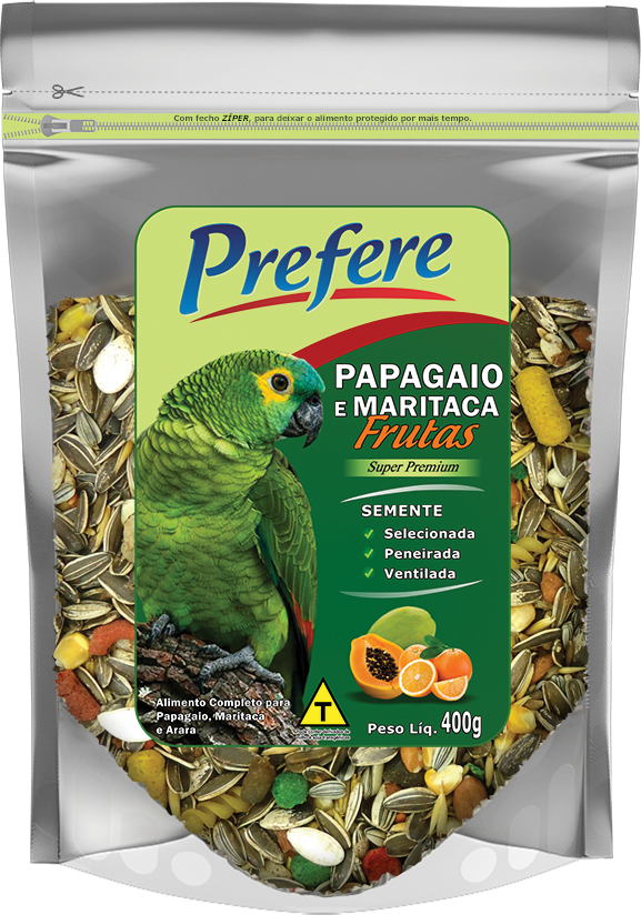 Prefere Mistura Papagaio com Frutas 900g