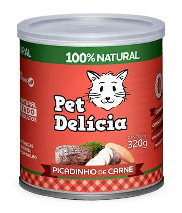 Pet Delícia Gatos Picadinho de Carne 320g