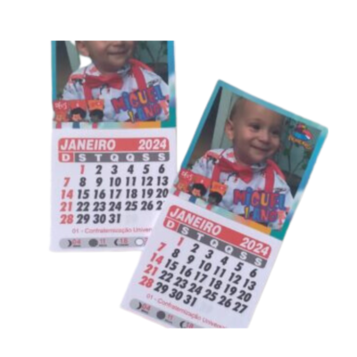 Mini Calendário com Imã Personalizado