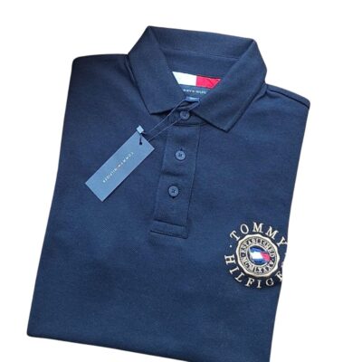 Camisa Polo Masculina Tommy Hilfiger – Azul Marinho