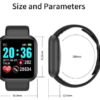 D20 Pro Y68 Smartwatch Relógio Inteligente Resistente Á Água Com Marcação De Batimentos Bluetooth