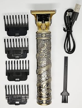 Máquina de cortar cabelo barbeiro profissional dragão elétrica bateria recarregável