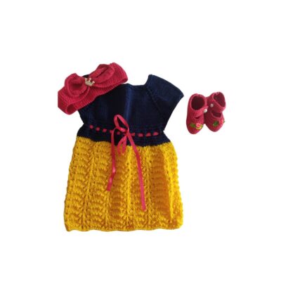 Conjunto Vestido Branca de Neve para Bebê