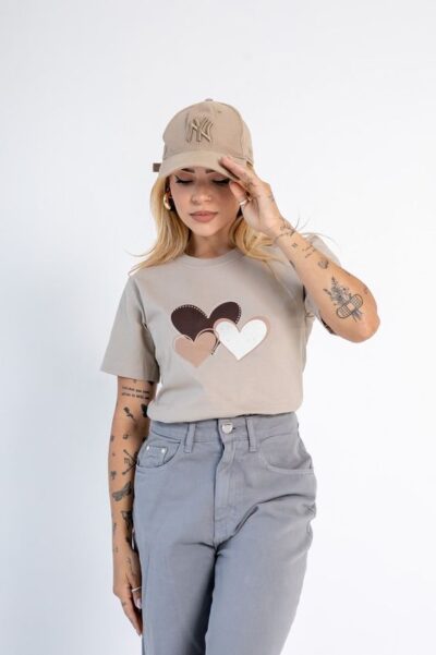 T-shirts Feminina 3 Corações G1