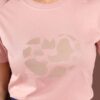 Camiseta Rosa bebe tamanho M e GG Tshirt feminina Coração GG