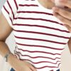 Blusa listras-vermelha