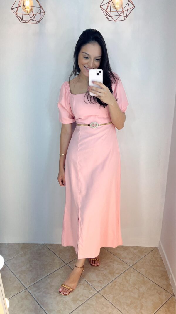 Vestido Graça - Rosa bebê