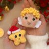 Enfeites de Crochê Natalinos – Estrela ou Anjo 🌟👼