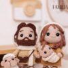Sagrada Família em Amigurumi – José, Maria e Menino Jesus 👶✨