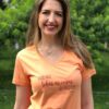 Camiseta Feminina Laranja – “Para Deus Todas as Coisas São Possíveis” (Mateus 19:26)