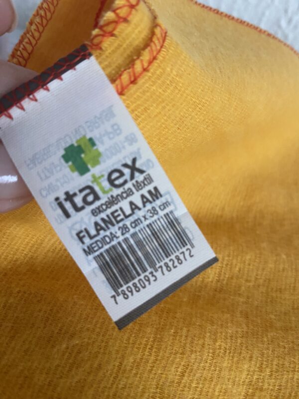 Flanela Amarela Itatex 28x38cm - Imagem 2
