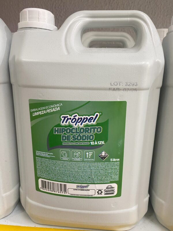 Tröppel Hipoclorito de Sódio 5L — Produto Concentrado 10% a 12%