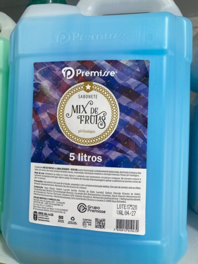 Premisse Sabonete Líquido Mix de Frutas 5 Litros — pH Fisiológico e Hidratação Intensa