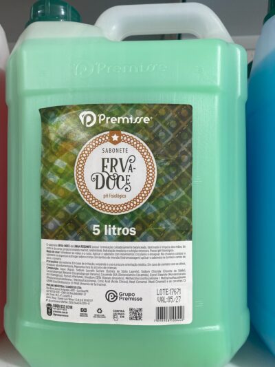 Premisse Sabonete Líquido Erva-Doce 5 Litros — pH Fisiológico e Hidratação Suave