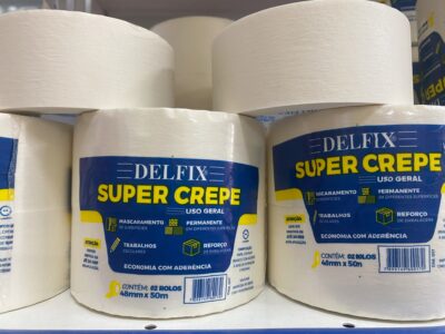 Fita Crepe Delfix Super Crepe 48mm x 50m – Uso Geral