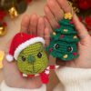 Enfeites de Crochê Natalinos – Grinch ou Árvore