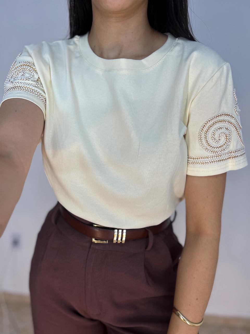 Blusa Encanto - Amarelo manteiga