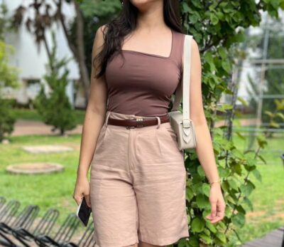 Blusa Marrom - Poliamida