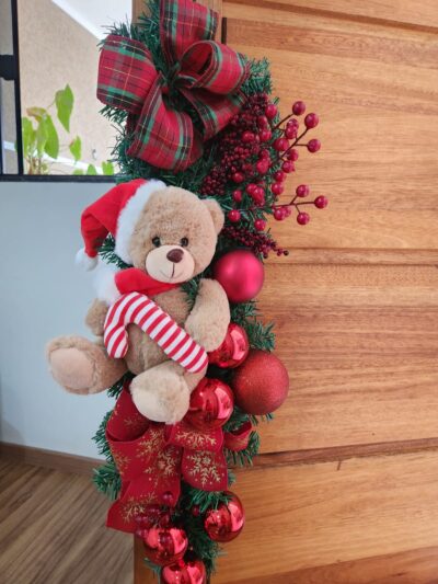 Escapulário de Porta Natalino com Pelúcia