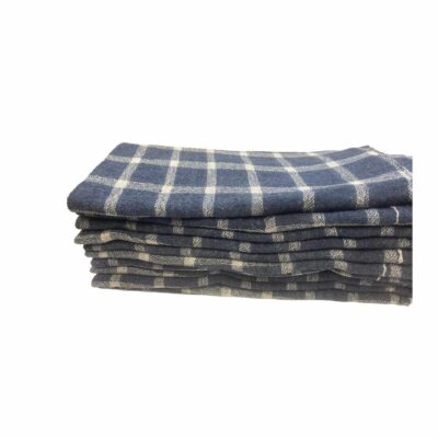 Kit 5 Panos de Limpeza Xadrez Azul – Super Absorvente e Reforçado